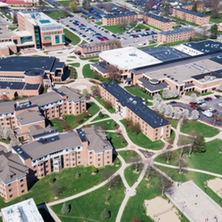 Aerial view of Indiana Wesleyan University