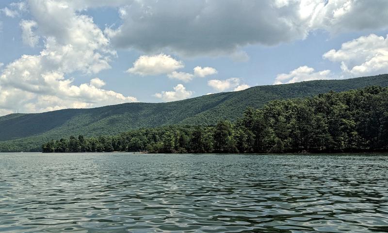 The scenic Blue Ridge Parkway, popular among motorists and motorcycle enthusiasts, borders Franklin County, Virginia.