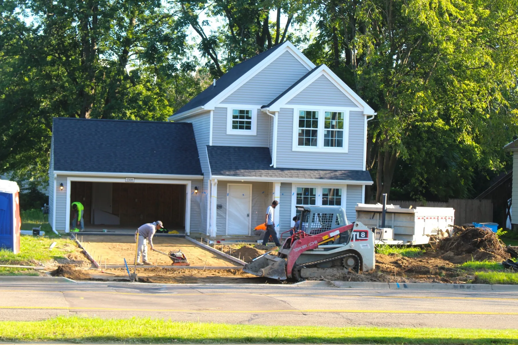 New homes going up on the City's east side.