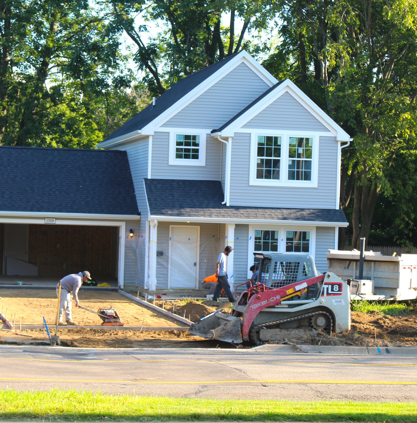 New homes going up on the City's east side.