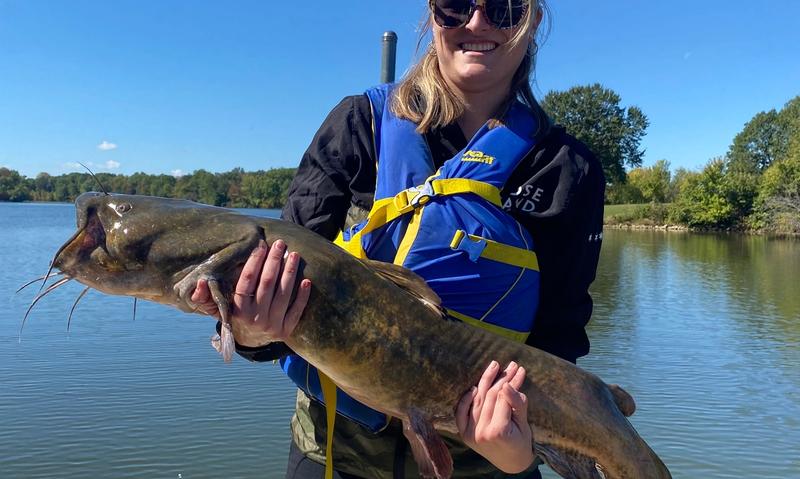Catching catfish at Lake Pittsfield!
