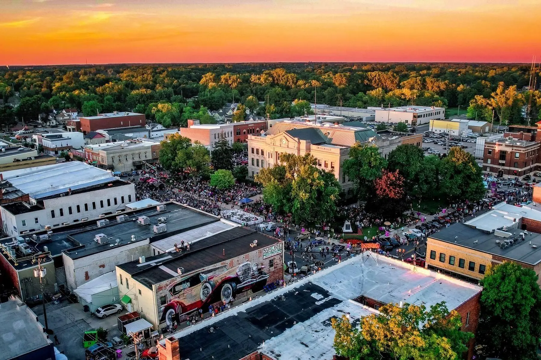 Downtown Auburn (Image Credit: Auburn, Indiana)