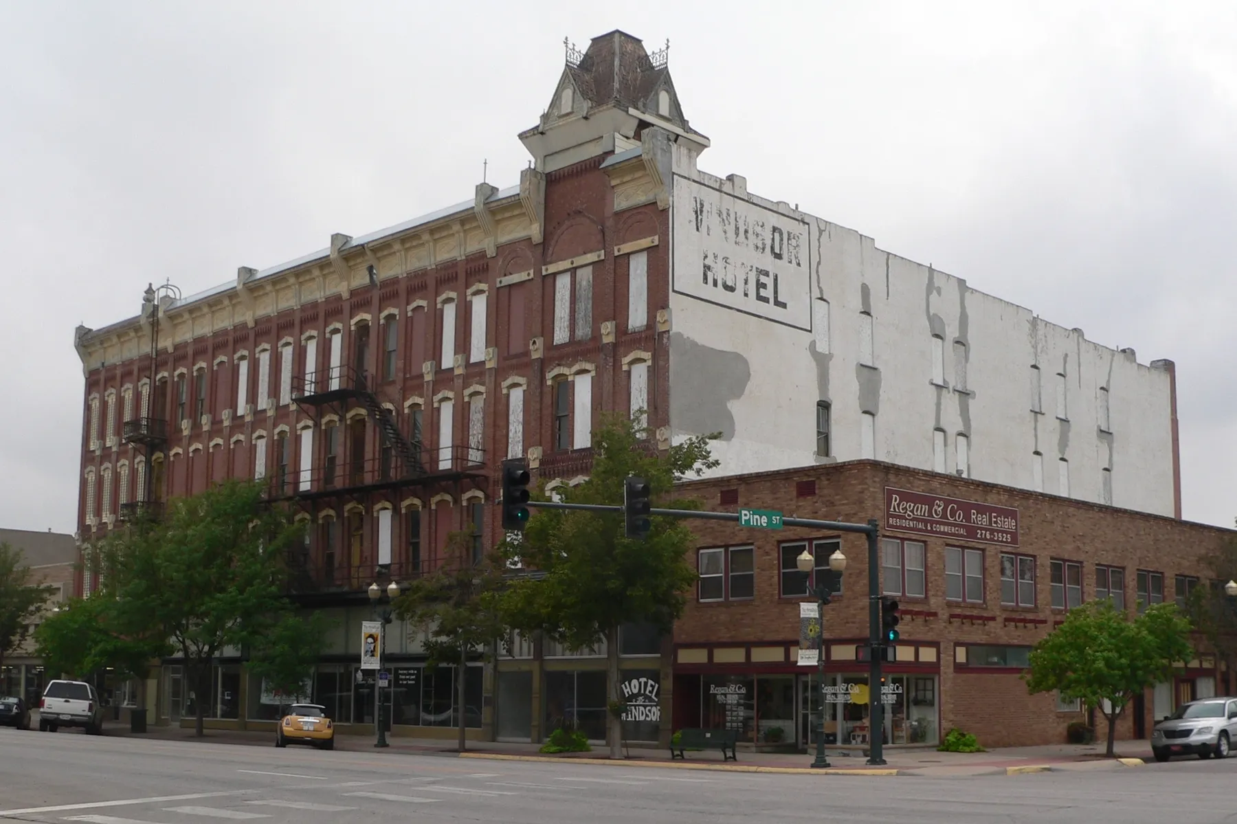 Located on the corner of Main and Pine streets in downtown Garden City, the 135-year-old Windsor Hotel is listed on the National Register of Historic Places.