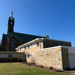 View of the beautiful and historic St. Joseph Church in Jasper, Indiana.