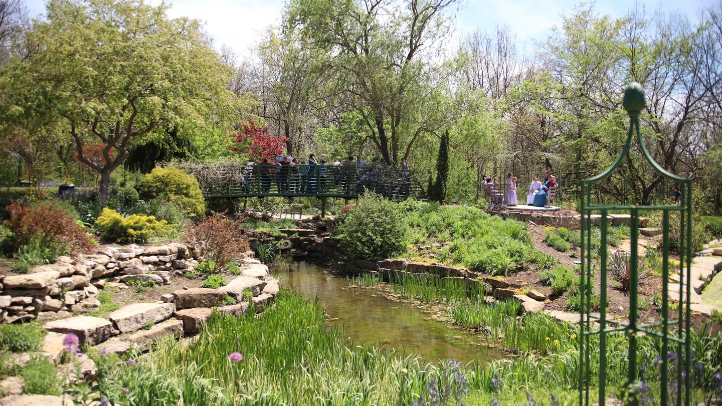 Home to more than 800 species of plants, the Overland Park Arboretum & Botanical Gardens features more than 300 acres of trails, ponds, and exhibits. Photo credit: Wirestock Creators / Shutterstock.com