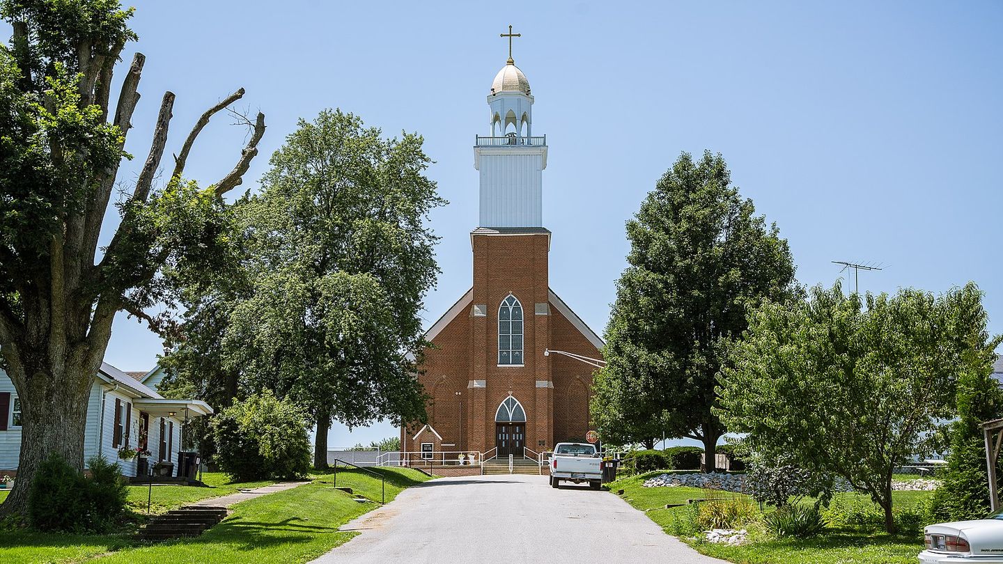 Originally housed in a log cabin, Saint Peter Catholic Church is one of the oldest Catholic parishes in Indiana