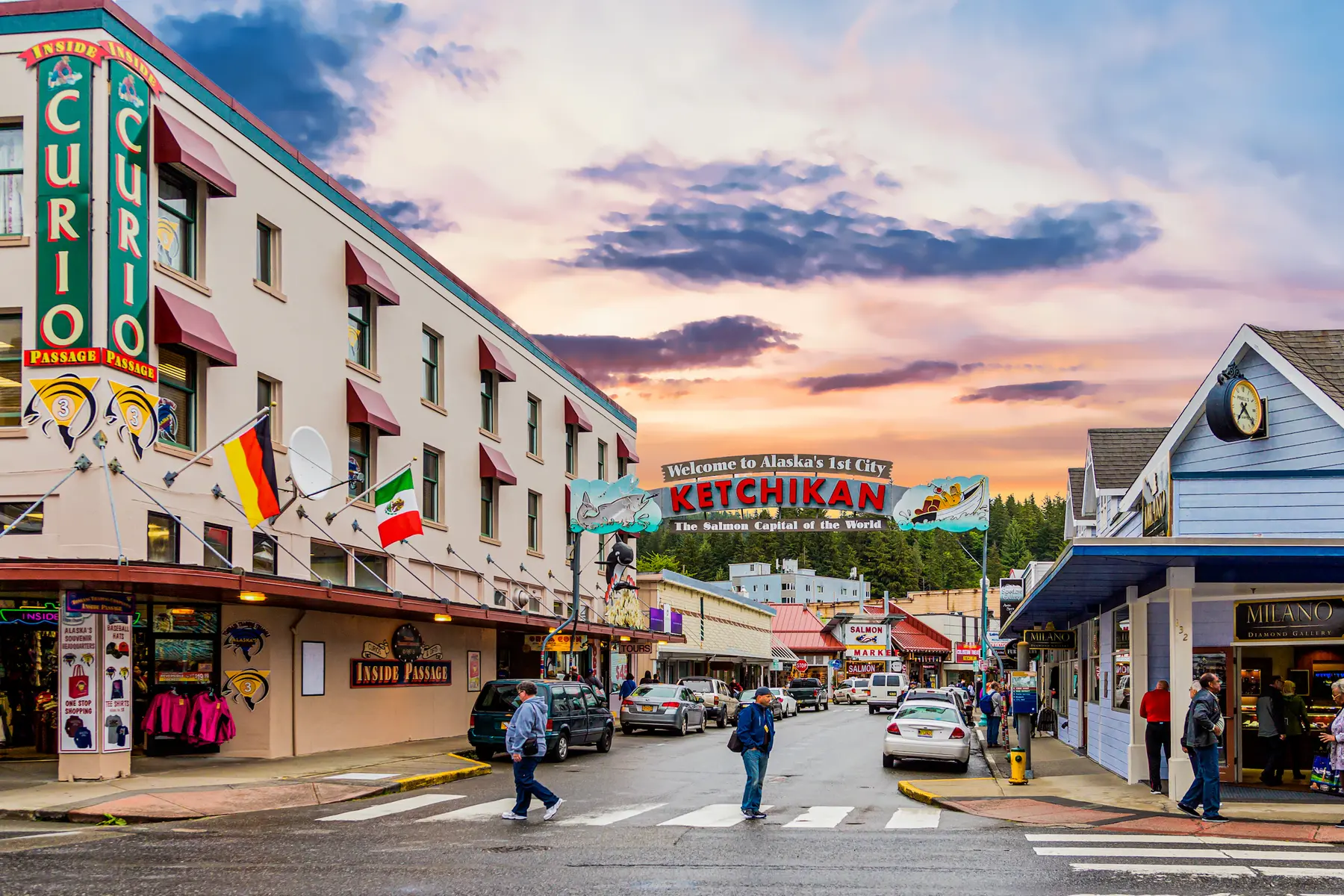 Ketchikan is the southeasternmost city in Alaska, with a population of just over 8,000. Photo credit: Darryl Brooks / Shutterstock.com