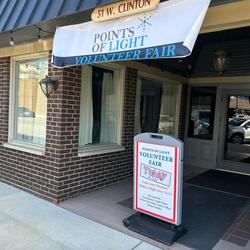Point of Light Volunteer Fair Entrance
