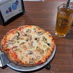 Grab a pizza and a pint at St. Benedict's Brew Works in Jasper, Indiana.
