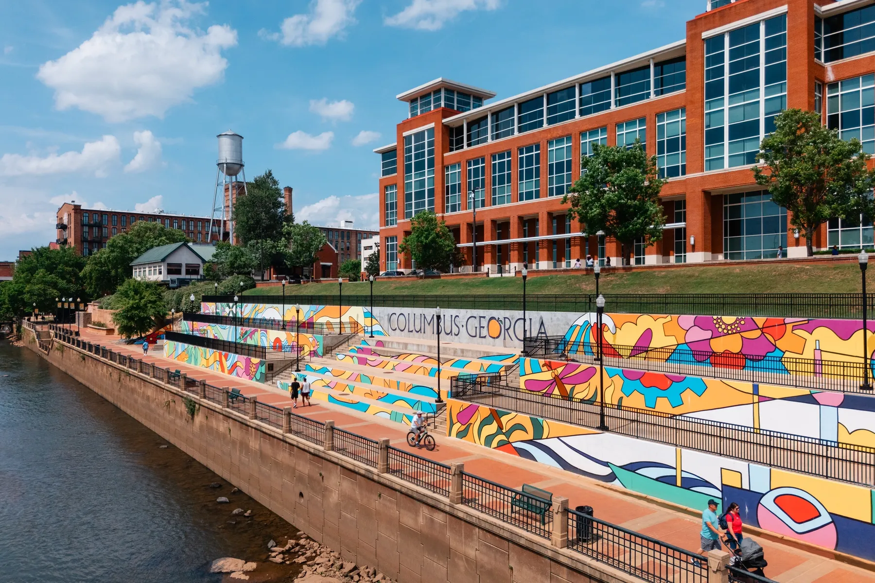 Columbus, GA's Riverwalk - a scenic trail along the Chattahoochee River