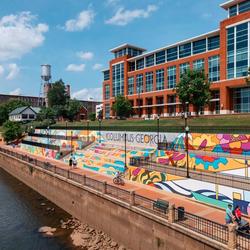 Columbus, GA's Riverwalk - a scenic trail along the Chattahoochee River
