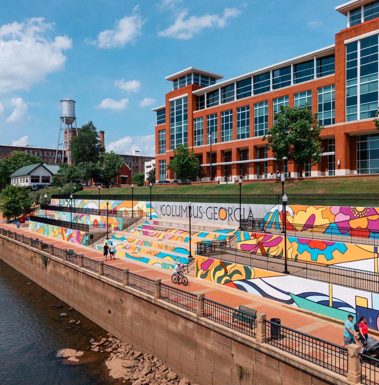 Columbus, GA's Riverwalk - a scenic trail along the Chattahoochee River