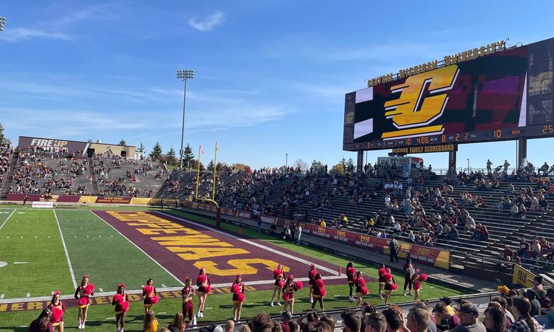 Central Michigan University football game (Photo Credit: Mt. Pleasant Area Convention & Visitors Bureau)