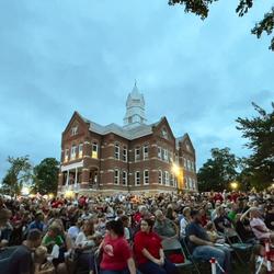Community gathered at City Hall of Tell City