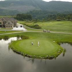 Island green at a local Whitesburg course