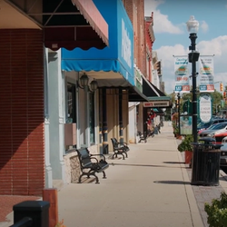 Downtown Noblesville on a pretty day