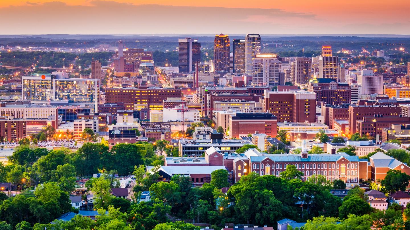 Home to a vibrant food and arts scene, Birmingham has grown into Alabama's second most populous city.