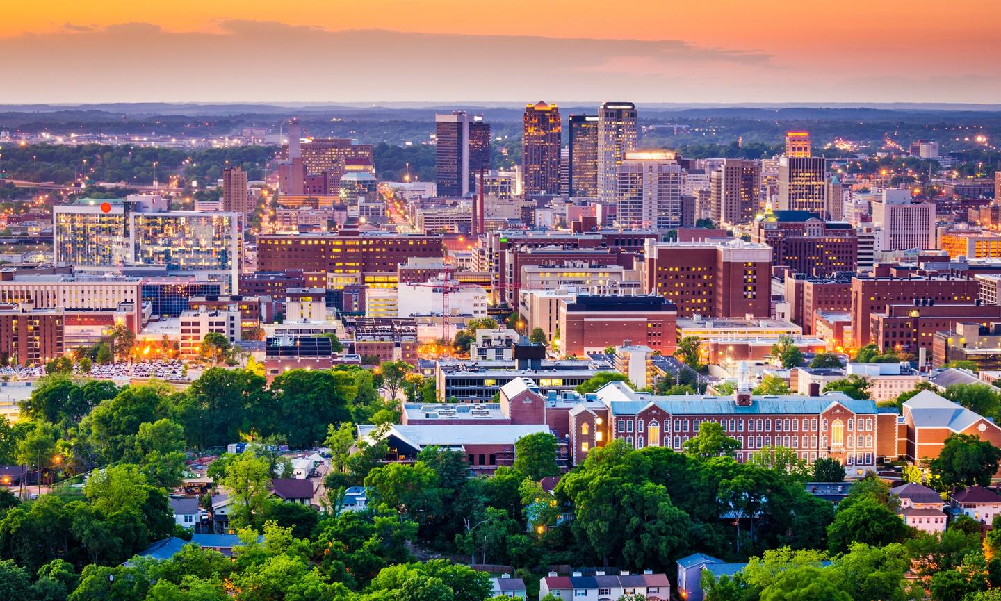 Home to a vibrant food and arts scene, Birmingham has grown into Alabama's second most populous city.