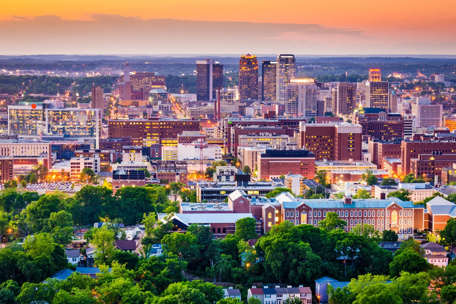 Home to a vibrant food and arts scene, Birmingham has grown into Alabama's second most populous city.