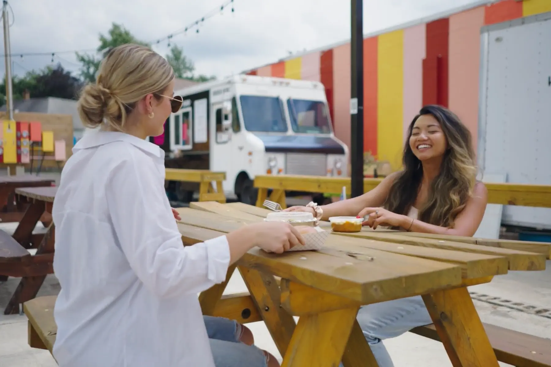 The Truckstop - a place in the 12 Points District where food trucks gather and residents can sample a variety of cuisines