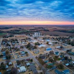 The town of Lucas, Kansas