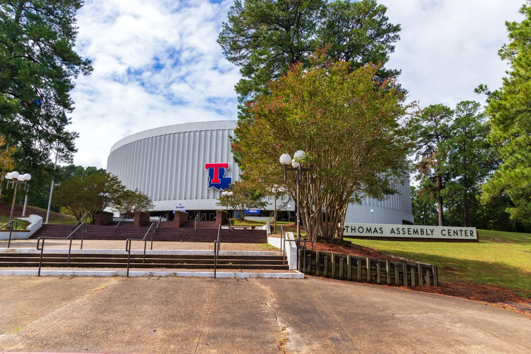 Thomas Assembly Center on the Louisiana Tech campus hosts sporting events, concerts, and more.