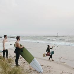 Surfing in Northwest Michigan (Credit: Creative Coast)