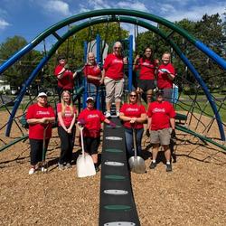 Locals doing work for the parks in Black River Falls Credit (BRF Parks and Recreation)