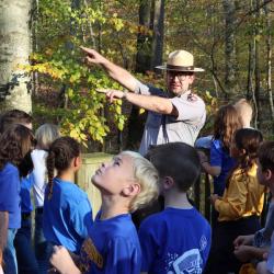 National Parks Ranger giving children's tour at Mammoth Cave National Park (Credit: Mammoth Cave National Park)