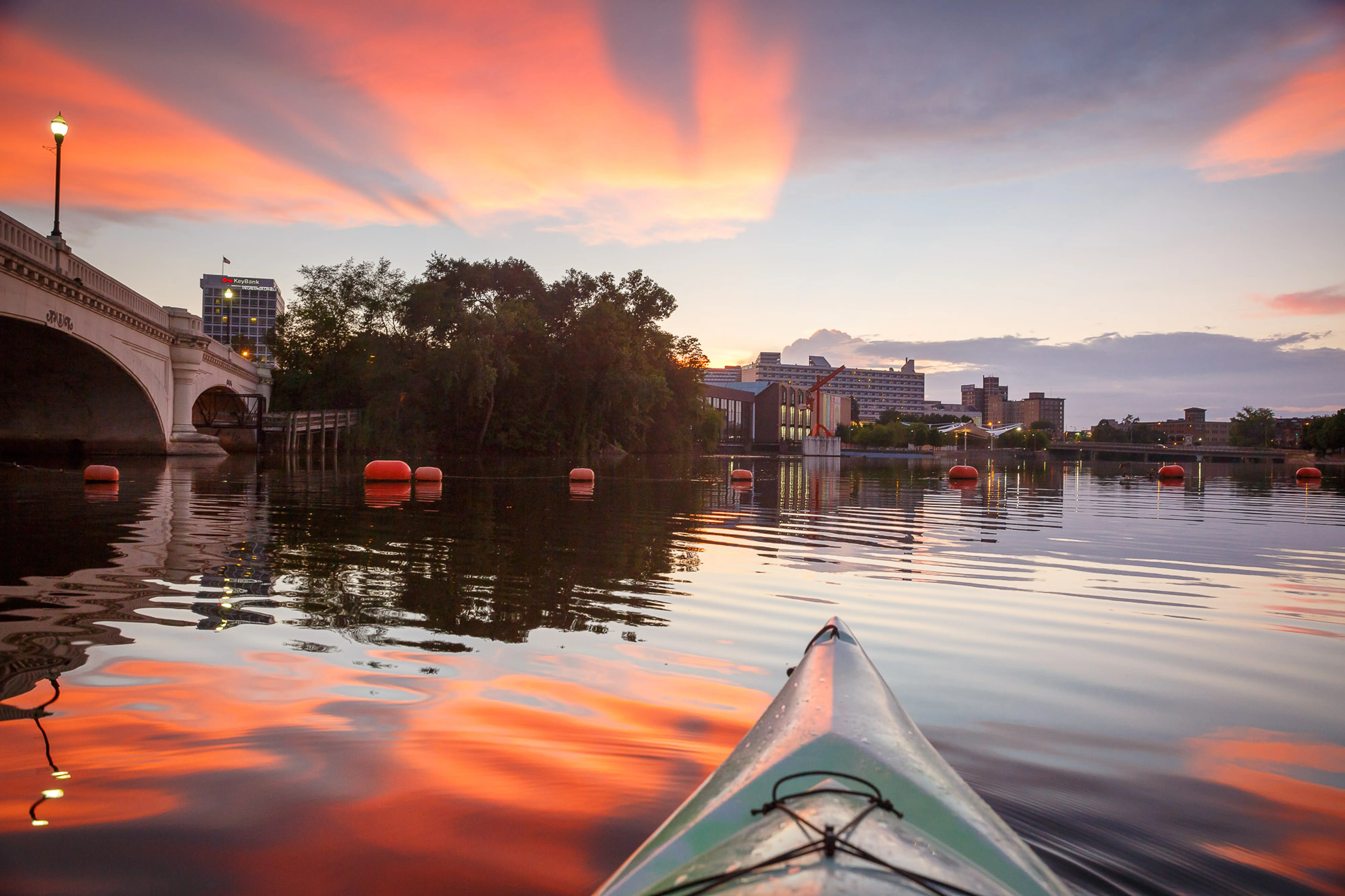 Kayaking on the Saint Joseph River in South Bend