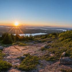 Cadillac Mountain sunset from Acadia National Park