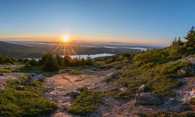 Cadillac Mountain sunset from Acadia National Park