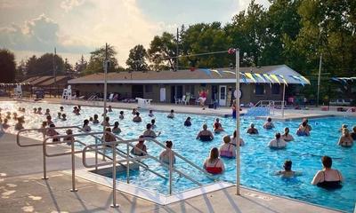 AquaZumba at the Tipton City Swimming Pool 