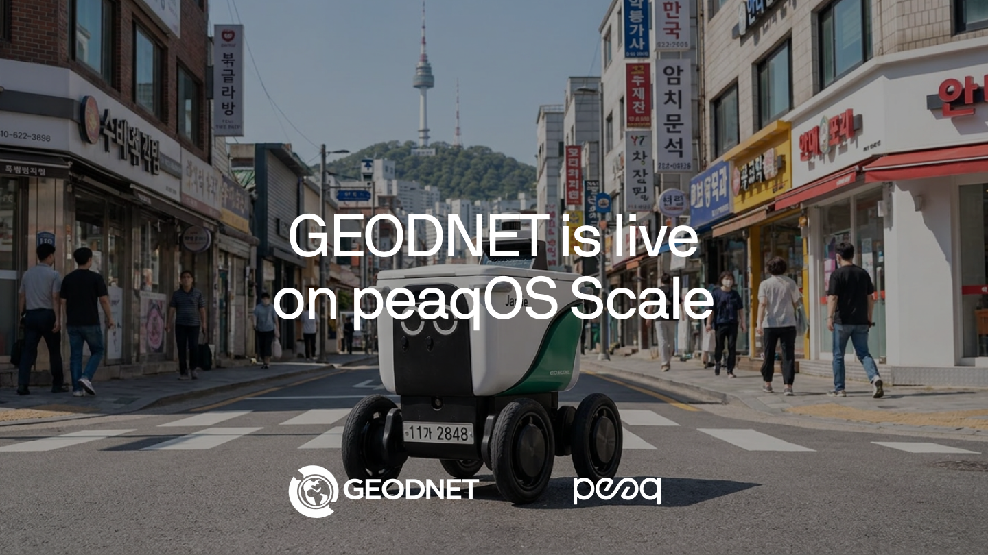 GEODNET joins peaqOS Scale: On-Demand, Centimeter-Precise Positioning for Every Robot