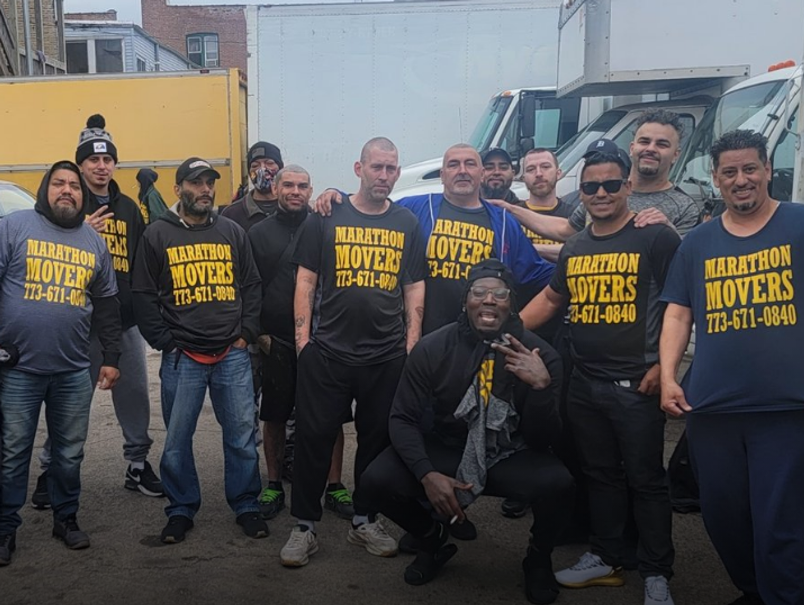 Chicago Marathon Movers team at work