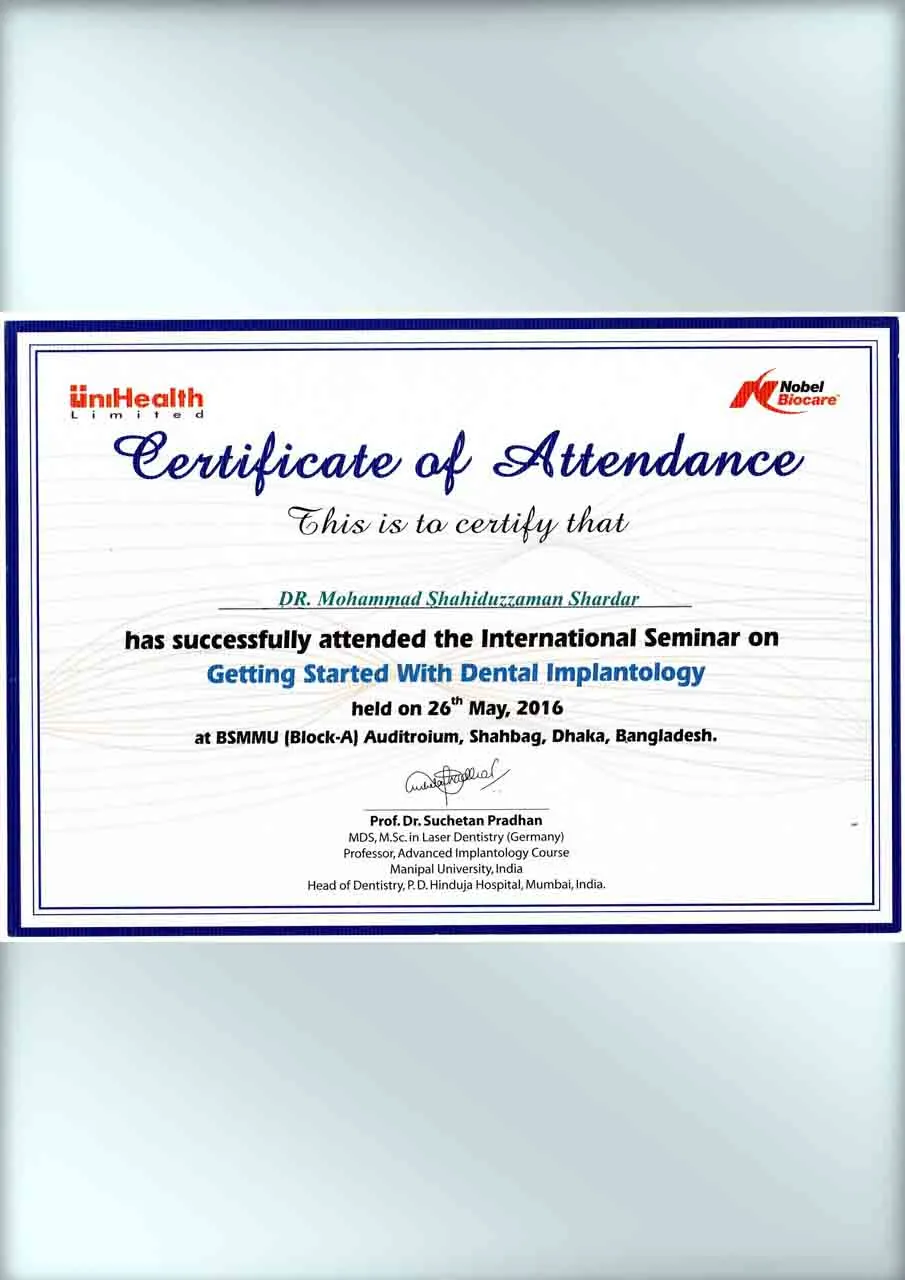 Certificate 1
