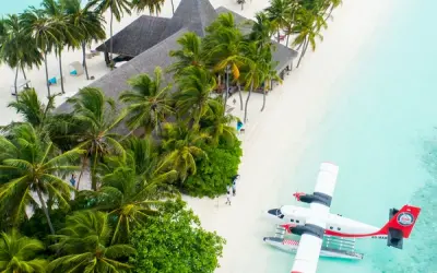 Colorful travel market scene representing budget-friendly destinations