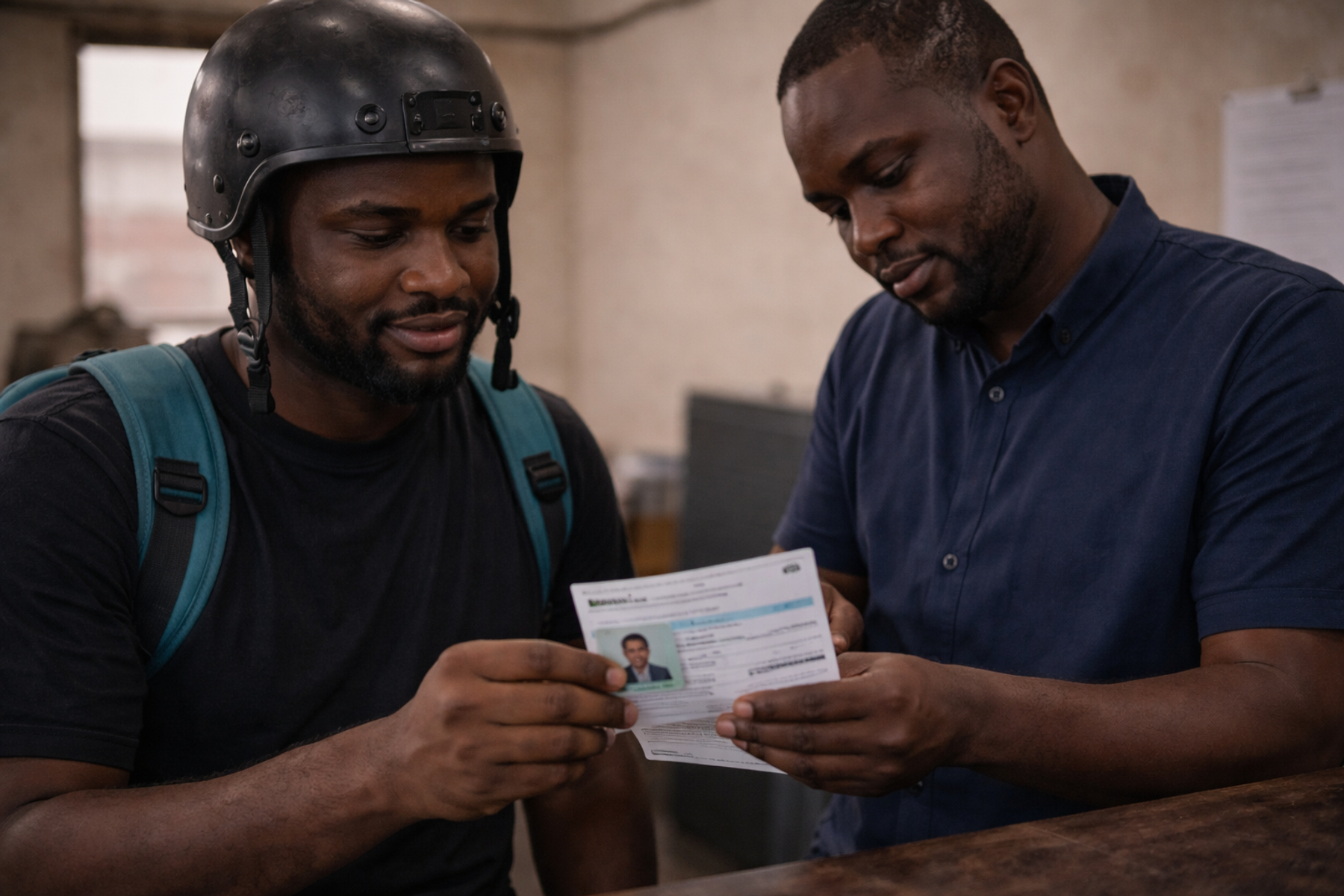 Rider verification process