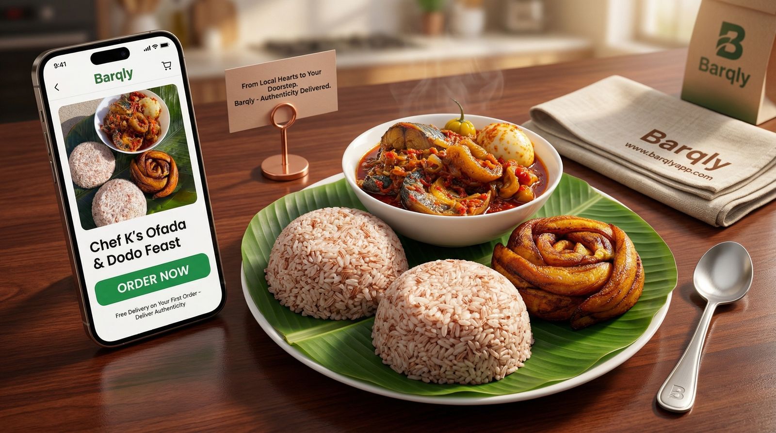 Restaurant meal ready for delivery