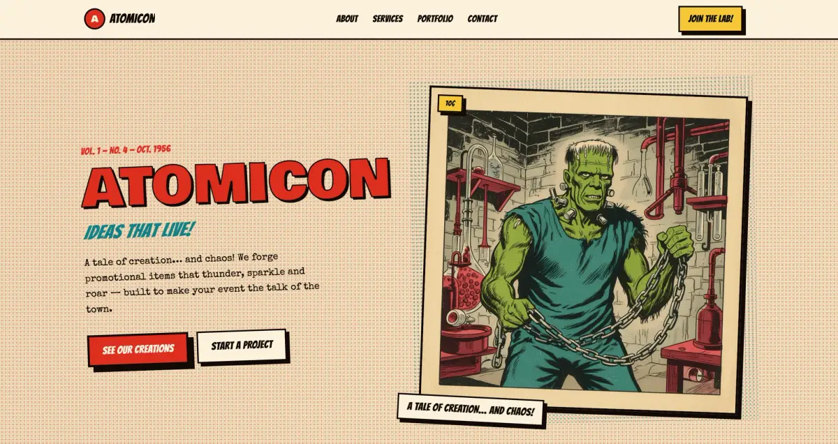 Atomicon promotional production work