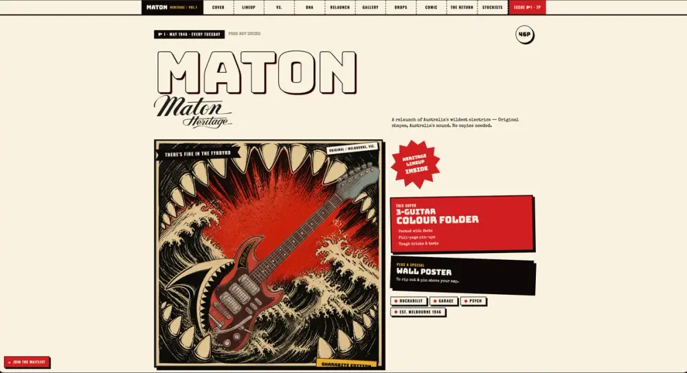 Maton Heritage Electric Guitars