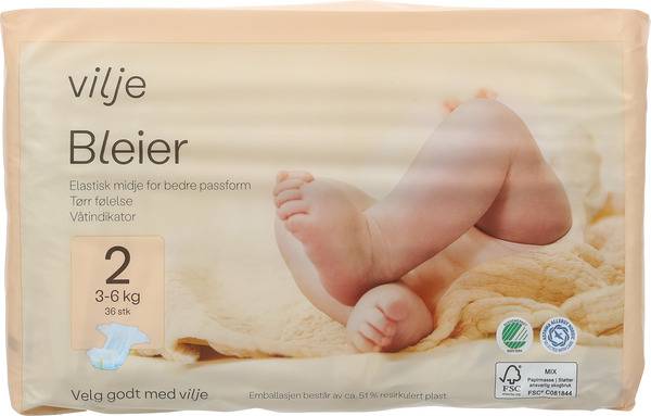 Produktbilde av Vilje bleier.