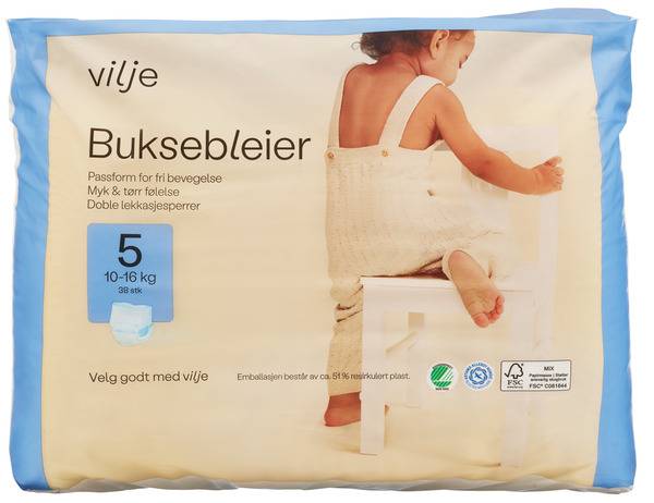 Produktbilde av Vilje buksebleier.