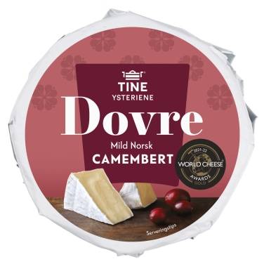 Produktbilde av Dovre mild norsk camembert fra TINE.