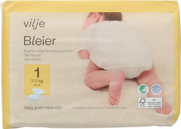 Produktbilde av Vilje bleier.