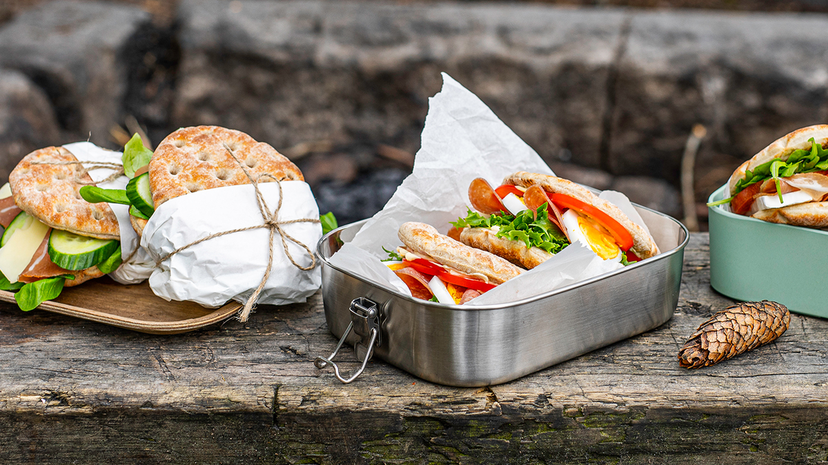 Tre enkle turmatvarianter i matboks.