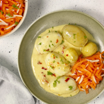 Baligryte med fiskeboller