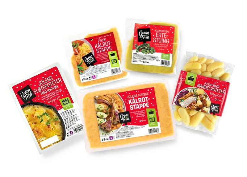 Produktbilder av tilbehør til pinnekjøtt.