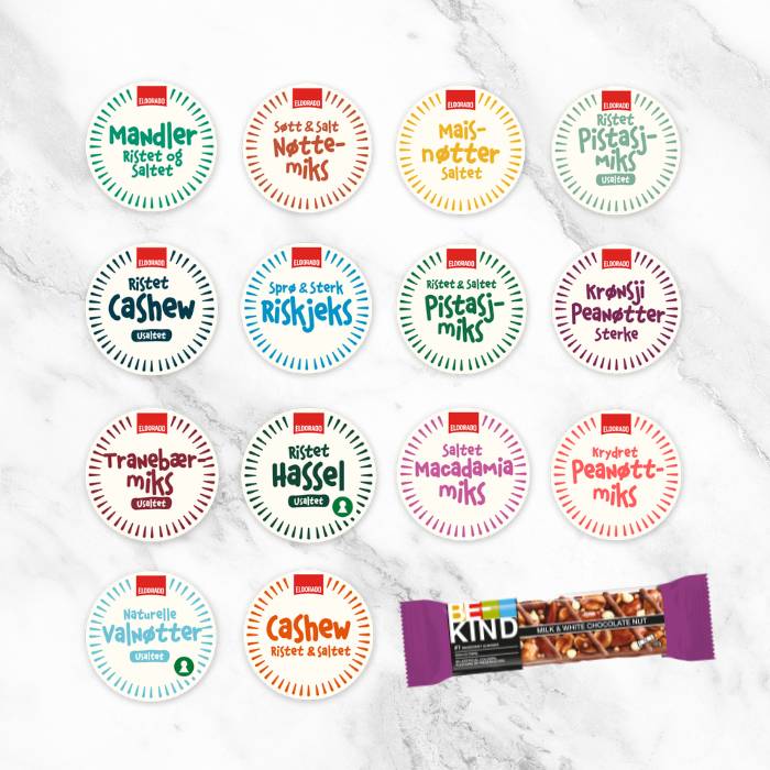 2026 nyheter nøtter, bar og snacks i KIWI.