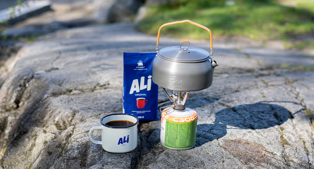 ALI Kaffe som er laget på tur.